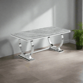 Arianna 1.8M Marble Top Dining Table - Pendle Village Furniture